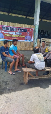 Gelar Minggu Kasih Bersama Warga Simpang Nangka, Polsek Curup Sampaikan Pesan Kamtibmas 