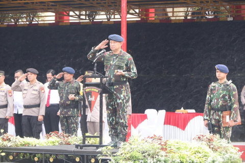 Kapolda Bengkulu Pimpin Upacara Pelepasan Personel Ops Amole