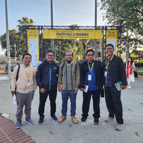Mahasiswa PKUMI-LPDP Jadi Volunteer Dakwah Table di Amerika