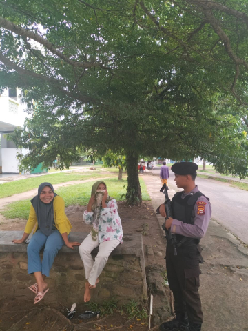 Sat Samapta Polres Kaur Melakukan Patroli Dialogis di Seputaran Wilkum, Ciptakan Kamtibmas Kondusif