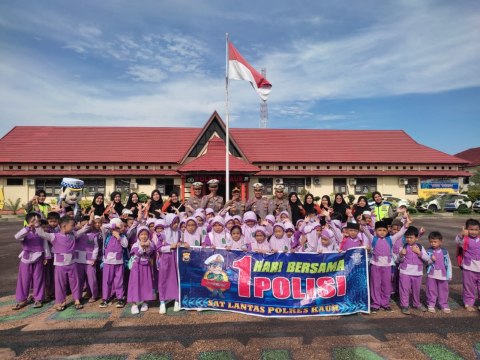 Satlantas Polres Kaur Gelar Kegiatan Sehari Bersama Pocil 