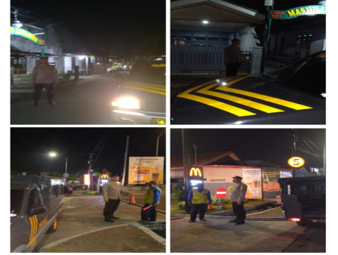 Ciptakan Keamanan di Seputaran Wilkum, Polsek Rtau Agung Patroli Keliling 