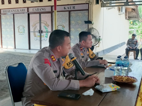 Evaluasi Kinerja, Kapolres Kaur Pimpin Anev Mingguan 