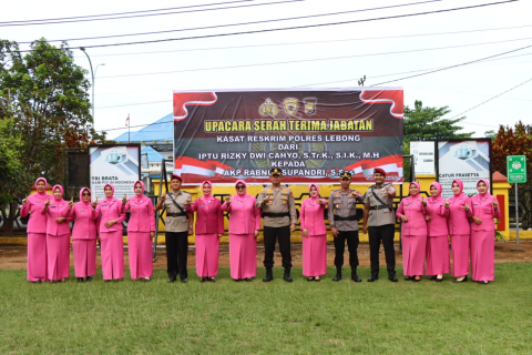 Polres Lebong Gelar Sertijab Kasat Reskrim