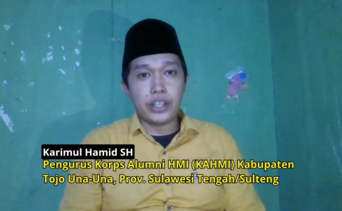 Karimul Hamid SH, Pengurus Korps Alumni HMI (KAHMI) Kabupaten Tojo Una-Una, Prov. Sulteng 