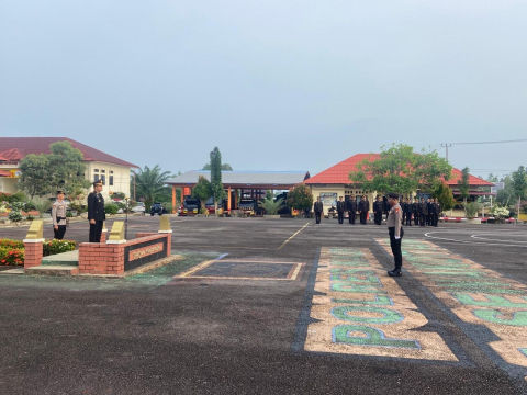 Wakapolres Kaur Pimpin Upacara Peringatan Hari Lahir Pancasila