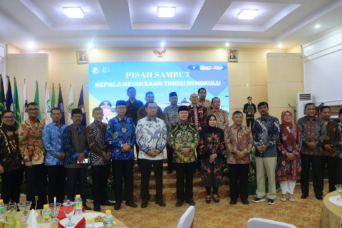Kapolda Bengkulu Hadiri Acara Pisah Sambut Kajati Bengkulu