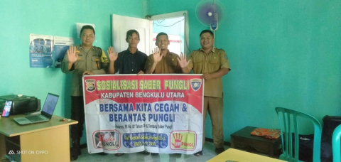 Cegah Pungli, Bhabinkamtibmas Polsek Ketahun Sosialisasi Saber Pungli di Wilayah Hukumnya