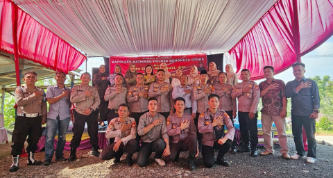 Pisah Sambut Kapolsek Batik Nau, Ini Pesan Kapolsek yang Lama dan Harapan Kapolsek yang Baru