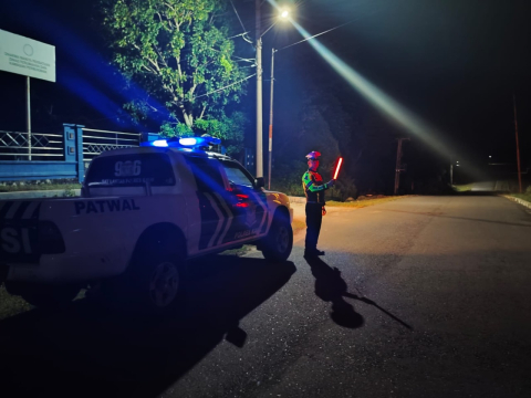 Antisipasi Balap Liar Sat Lantas Polres Kaur Tingkatkan Patroli Blue Light