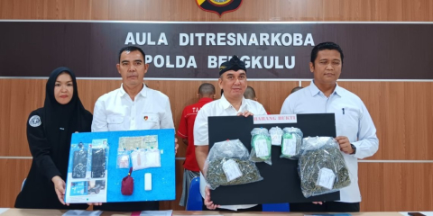 Jadi Kurir Narkoba, Ditresnarkoba Polda Bengkulu Tangkap Seorang Warga Kota Bengkulu