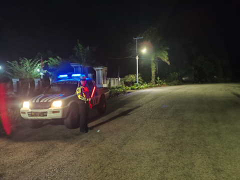 Antisipasi Balap Liar, Satlantas Polres Kaur Gelar Patroli Malam 