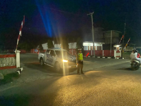 Patroli Blue Light Sat Lantas Polres Kaur Jaga Keamanan dan Kelancaran Lalin