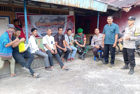 Polsek Sindang Kelingi Minggu Kasih Sampaikan Pesan Terkait Kamtibmas 