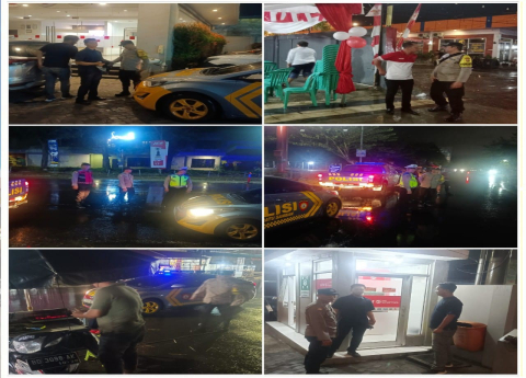 Ciptakan Kamtibmas Kondusif di Seputaran Wilkum, Personel Polsek Ratu Samban Patroli Dialogis 