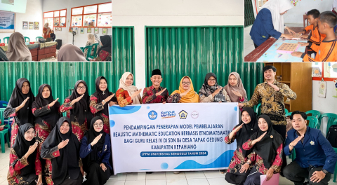 Pengabdian Skema Riset, Tim Dosen Unib Berikan Pelatihan Model Pembelajaran RME Berbasis Etnomatematika untuk Guru di SDN 06 Desa Tapak Gedung