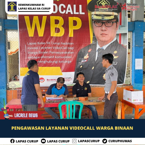 Layanan Video Call Gratis di Lapas Curup Menjadi Terobosan Inovatif