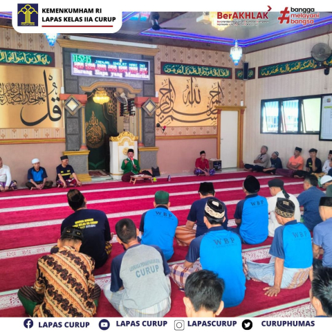 Warga Binaan Lapas Curup Semangat Jalani Pembinaan Rohani