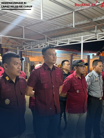 Deteksi Dini Gangguan Kamtib, Tim Gabungan TNI dan Polri Lakukan Penggeledahan Kamar Hunian Narapidana Lapas Curup