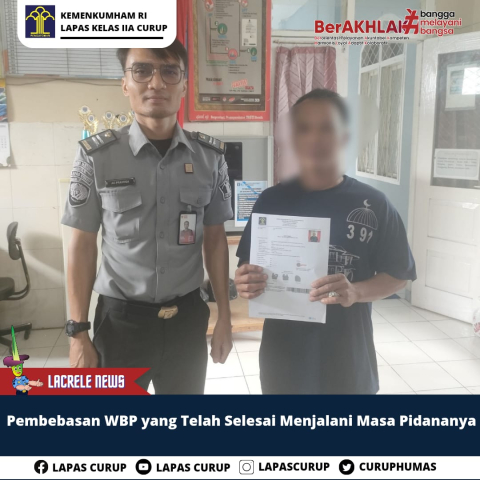 Wajib Tahu, Ini Proses Pembebasan Narapidana di Lapas Curup 