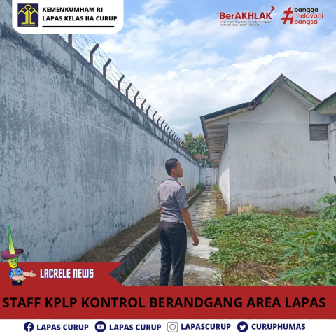 Deteksi Gangguan Dihari Libur, Petugas Lapas Curup Gelar Kontrol Keliling di Brandggang