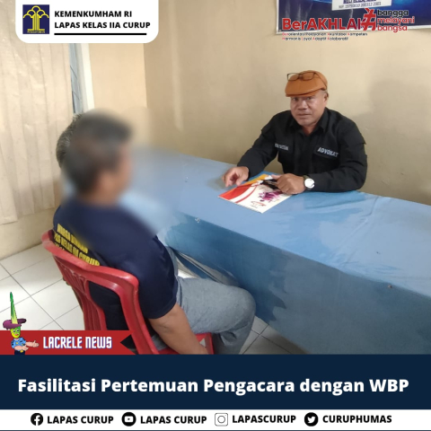 Jalani Prosedur, Warga Binaan Lapas Curup Diberikan Layanan Bantuan Hukum