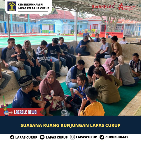 Suasana Kunjungan Warga Binaan Lapas Curup, Dengan Layanan Terbaik