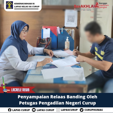 Lapas Curup Fasilitasi Petugas Pengadilan Negeri, Bentuk Sinergitas Bersama