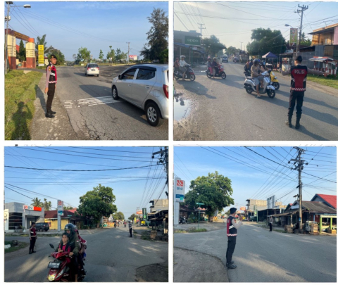 Unit Patroli Sat Sampata Polres Kaur Gelar Patroli Pengamanan dan Atur Arus Lalin di Pagi Hari 