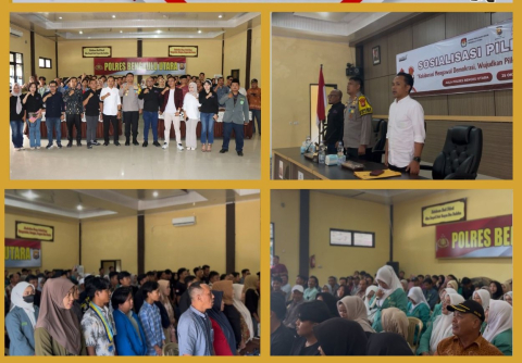 Sosialisasi dan Deklarasi Pilkada Damai, Kapolres Bengkulu Utara Ajak Pemuda Jaga Demokrasi