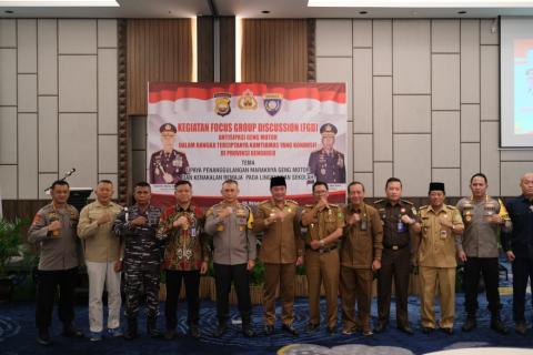 Kapolda Bengkulu Buka FGD Antisipasi Geng Motor untuk Ciptakan Kamtibmas yang Kondusif