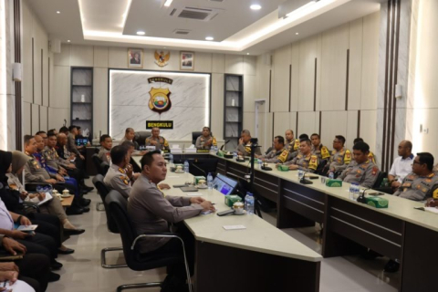 Gelar Anev Mingguan, Kapolda Bengkulu Tegaskan Dukung Penuh Pelaksanaan Asta Cita Presiden RI