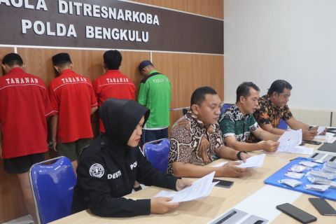 Tangkap Warga Kepahiang, Polisi Amankan 115 Butir Ekstasi dan 15 Paket Sabu