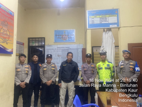 Jamin Kemanan dan Kenyamanan, Polres Kaur Laksanakan Pemeriksaan dan Cek Ruang Tahanan 