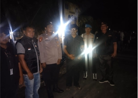 Pastikan Berjalan Aman, Polsek V Koto Polres Mukomuko Laksanakan Pengamanan Kampanye Pertemuan Terbatas