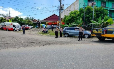Polres Seluma dan Polsek Selum, Laksanakan Pengamanan Kampanye Paslon No. 1 Teddy Rahman dan Gustianto di Desa Talang Saling
