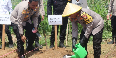 Dukung Program Swasembada Pangan, Kapolda Bengkulu Launching Gugus Tugas Polri Dukung Ketahanan Pangan