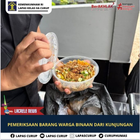 Petugas Lapas Curup Giatkan Pemeriksaan Pintu Utama