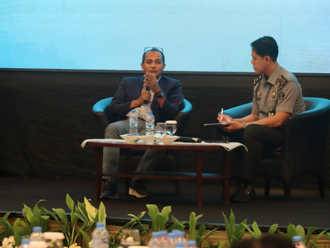 Wakil Menteri Hukum Edward Jadi Narsum Seminar Dengan Tema Mewujudkan Cara Pandang Keimigrasian Strategis dalam Menyongsong Indonesia Emas