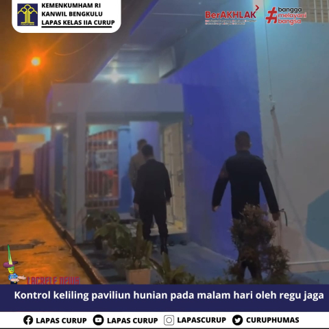 Tim Regu Lapas Curup Maksimalkan Pengamanan Malam Hari