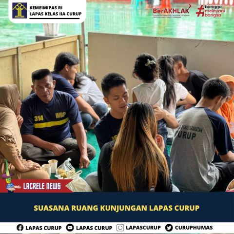Suasan Ruang Kunjungan Lapas Curup Semakin Berintegritas