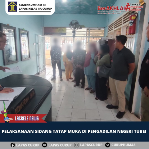Tahanan Lapas Curup Jalani Persidangan