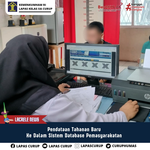 Rutin Input Data Tahanan Lapas Curup Melalui Aplikasi SDP 
