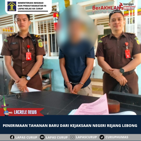 Tahanan Kejari RL Diserahkan ke Lapas Curup