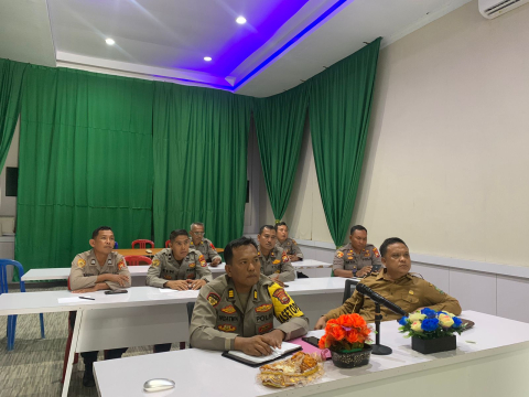 Polres Lebong Ikuti Rapat Anev Program 1 dan 2 Gugus Tugas Polri Mendukung Ketahanan Pangan