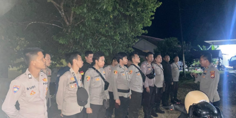 Polres Lebong Lakukan Pengamanan Ketat Rapat Pleno Terbuka Rekapitulasi Suara Pilkada 2024