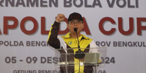 Kapolda Bengkulu Resmi Membuka Turnamen Voli “Kapolda Cup” 2024, 12 Tim dari Seluruh Kabupaten Bersaing di GOR Sawah Lebar
