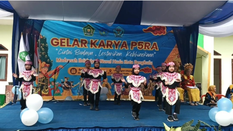 Bangun Karakter Pancasila, MI Nurul Huda Bengkulu Gelar Karya P5RA