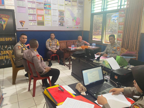 Polres Lebong Terima Supervisi dan Asistensi Ops Mantap Praja Nala 2024 dari Polda Bengkulu