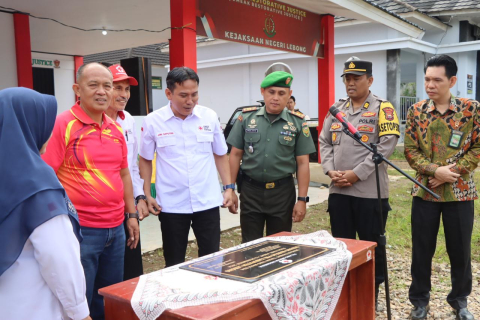 Kabag SDM Polres Lebong Hadiri Peresmian Gedung PMI Lebong